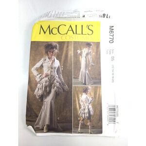 McCalls Costume M6770 Sewing Pattern D5 sz 12 14 16 18 20 22 Factory Fold Uncut